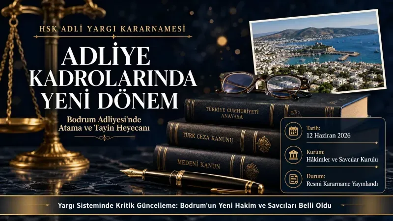 Bodrum Adliyesinde Kapsamlı Değişim: Yeni Atamalar Belli Oldu