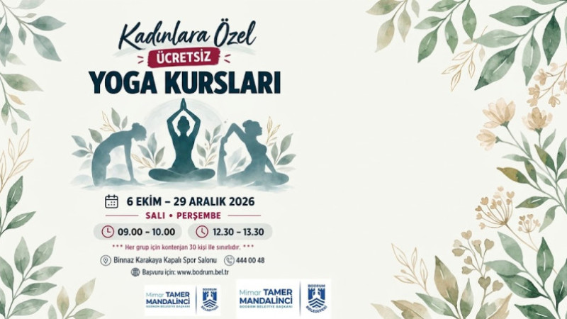 Belediyenin Kadınlara Özel Düzenlediği Ücretsiz Yoga Kurslarına Kayıtlar Başladı!