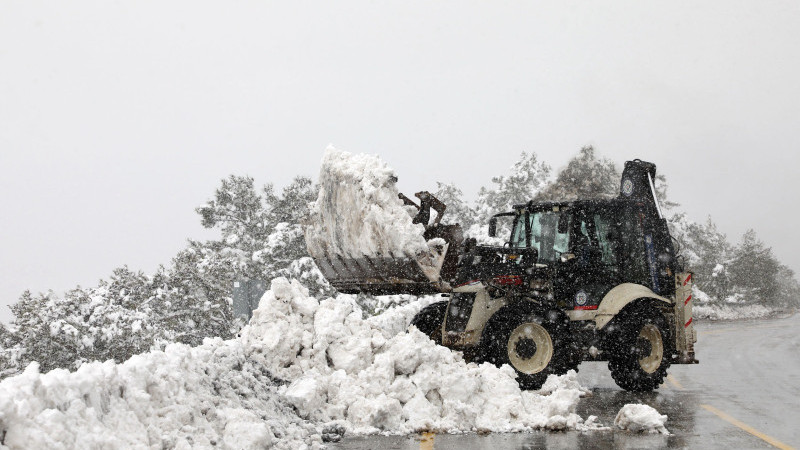 Beyaza Bürünen Muğla’da Yollar Ulaşıma Açıldı