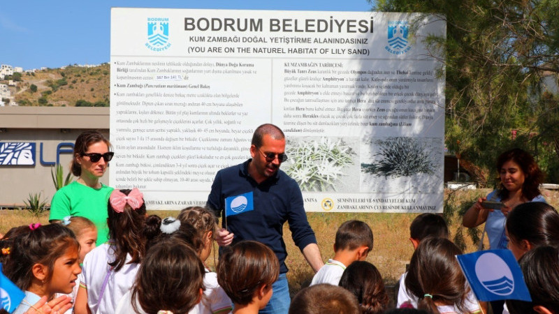 Belediyeden Öğrencilere Kum Zambağı Farkındalık Etkinliği