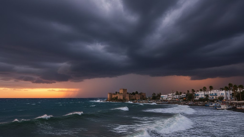 Muğla'da Yine Turuncu Alarm: Şiddetli Fırtına Kapıda!