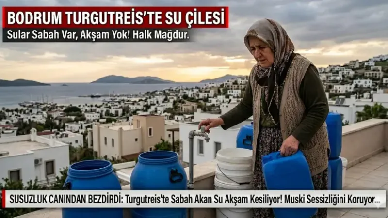 Bodrum Turgutreis'te Bitmeyen Su Çilesi: Muski Sessizliğini Koruyor