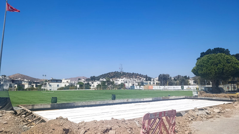 Turgutreis Spor Sahası BAL Ligi Kriterlerine Göre Yenileniyor