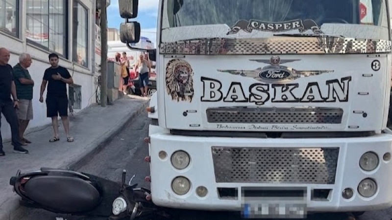 Bodrum'da Su Tankerinin Altında Kalan Motosikletli Kurtarıldı