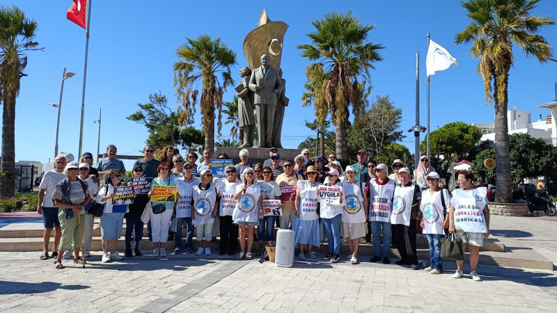 Turgutreis’te Emeklilerin Hak İsyanı Vardı
